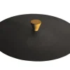 Mini étouffoir pour brasero B.B.O 68 coloris noir en acier Oyat - Ø 68 cm