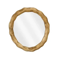 Miroir en bois de manguier Nick - 26,5 x 25 cm