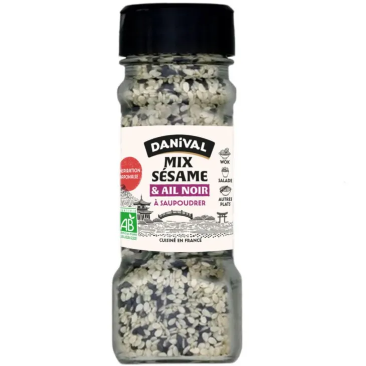 Mix bio sésame et ail noir Danival - 45 g