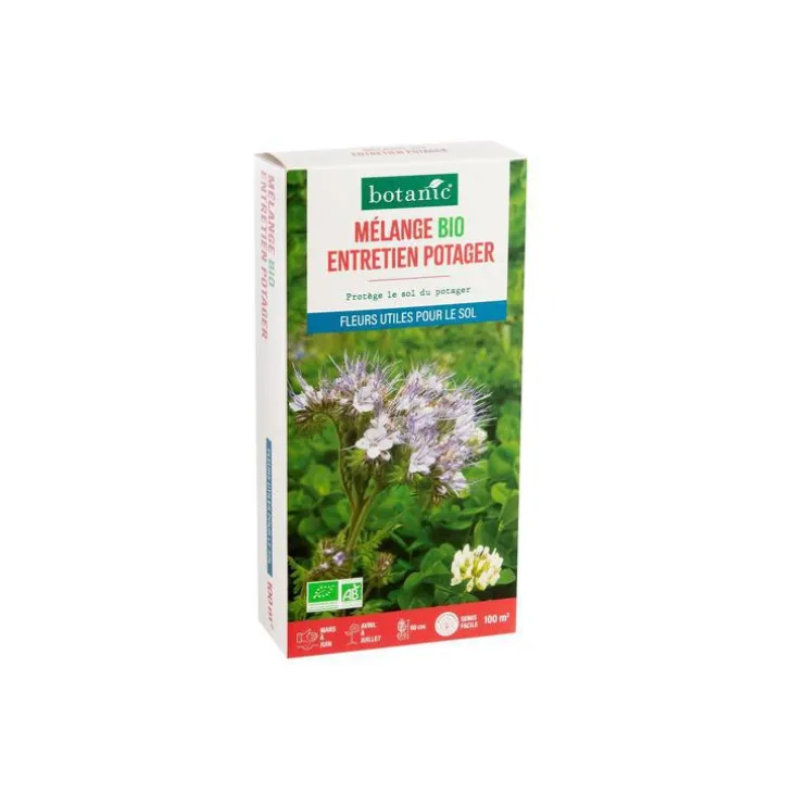 Mélange de graines entretien pour potager bio botanic® - graines à semer (100 m²)