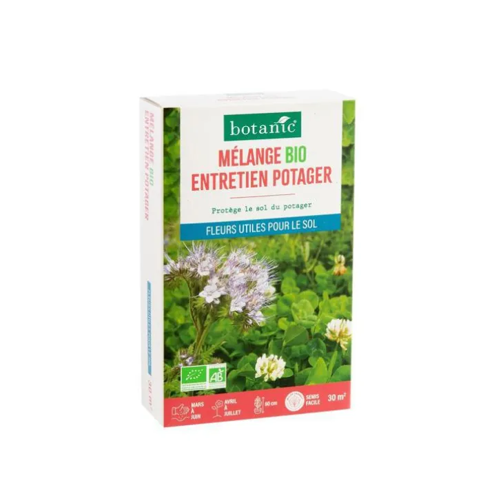 Mélange de graines entretien pour potager bio botanic® - graines à semer (30 m²)