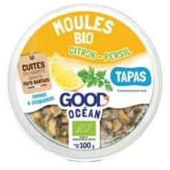 Moules apéritives bio citron-persil Good Océan - 100 g