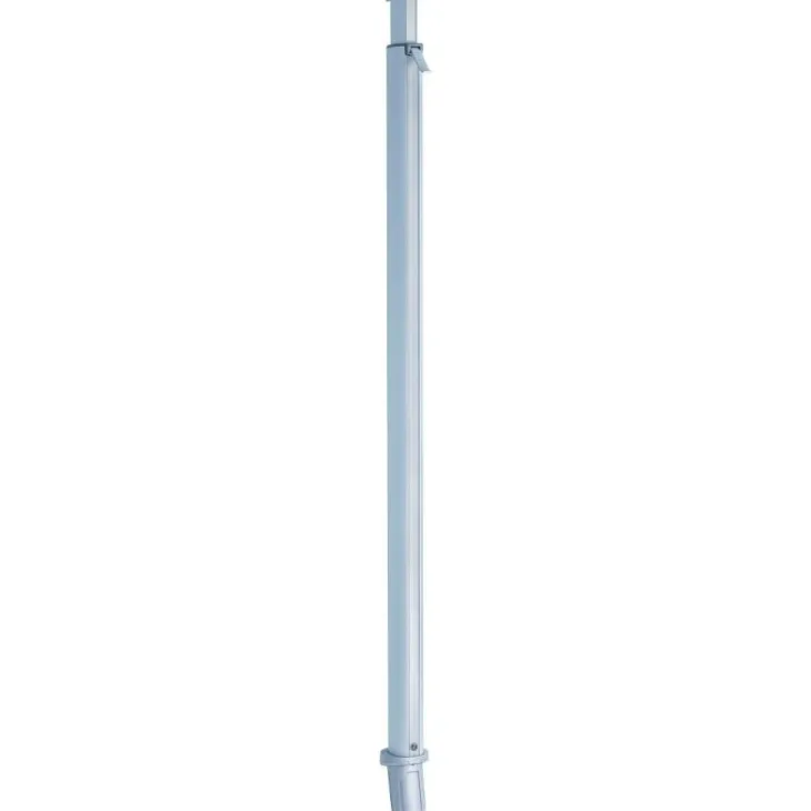 Mât pour voile d'ombrage téléscopique coloris gris en aluminium Gard&Rock - Ø 10 cm