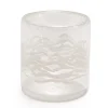 Mug coloris transparent en verre - 8 x 9 x 8 cm