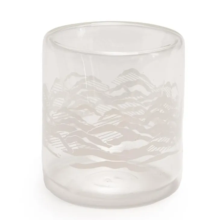Mug coloris transparent en verre - 8 x 9 x 8 cm