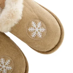 Mules extra douces coloris beige avec fausse fourrure - Pointure 37
