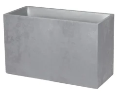 Muret en polypropylène coloris gris béton Eda Basalt - 99,5 x 39,5 x 60 cm