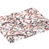 Nappe feuillage d'automne coloris marron en coton - 150 x 250 cm