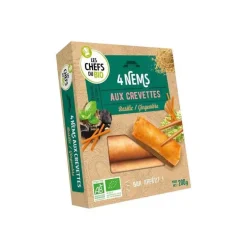 Nems aux crevettes Les p’tits chefs du bio - 240 g