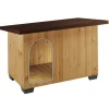 Niche en bois pin nordique coloris marron Baita 100 - 121 x 78 x 78,5 cm