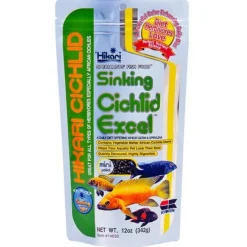 Nourriture pour poissons d'aquarium spécial Cichlidés - HIKARI AQUARIUM Sinking Cichlid Excel Mini - 342g