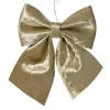 Nœud décoratif en polyester brillant perle - 28 x 34 cm