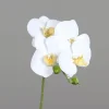 Orchidée tige crème artificielle Real Touch - 66 cm