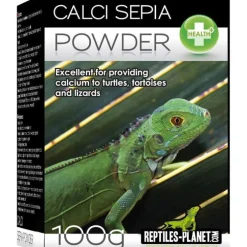 Os de seiche en poudre pour tortue, lézard, rongeur et oiseau Reptile Planet Calci Sepia Crushed - 100 g