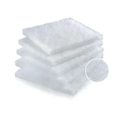 Ouate filtrante compacte blanche