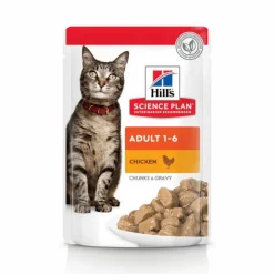 Pack de sachets pour chat 4 saveurs Hills - 12 x 85 gr