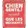 Panneau d'avertissement général coloris rouge en métal galvanisé D&D Home - 25 x 20 x 0,3 cm