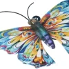 Papillon en métal multicolore Riviera décor B petit modèle - 23 cm
