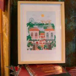 Peinture au numéro Singapour Petit Pinceau by La Petite Épicerie - 25,5 x 33 cm