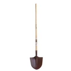 Pelle ronde trempée de couleur marron