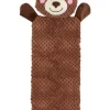Peluche plate de Noël pour chien cerf coloris marron Wouapy - grand modèle