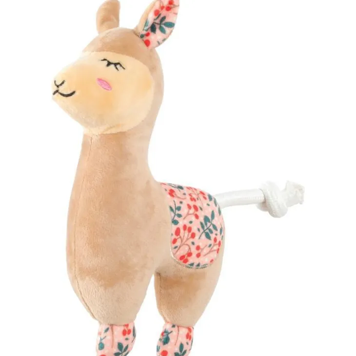 Peluche pour chien coloris marron Zolux lama dormeur chiquitos - 8,5 x 18 x 23 cm