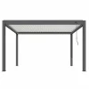 Pergola bioclimatique manuelle STAR LED 3x4m Grey/Blanc - PROLOISIRS