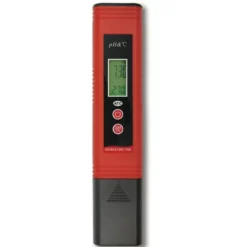 pH mètre électronique & thermomètre, double fonction - PRIME AQUATIC, modèle digital
