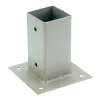 Pied d'ancrage plein pour sol dur Olg - Pour poteau de 7x7 cm