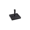 Pied parasol carré coloris noir en ciré - 35 kg