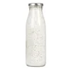 Pierres naturelles blanches de 5 à 8 mm en bouteille de 500 ml