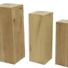 Pilier en bois de paulownia T2 - 25 x 25 x H 70 cm