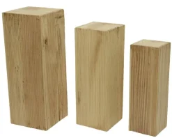 Pilier en bois de paulownia T2 - 25 x 25 x H 70 cm