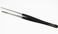 Pince pour nourrissage en inox avec manche coloris noir Reptile Planet - 25 cm