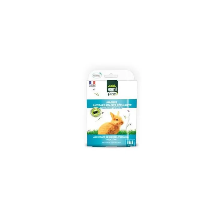 Pipette antiparasitaire Ecosoin bio pour lapin 4x0,3 ml