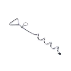 Piquet d'attache chien tire bouchon 45cm