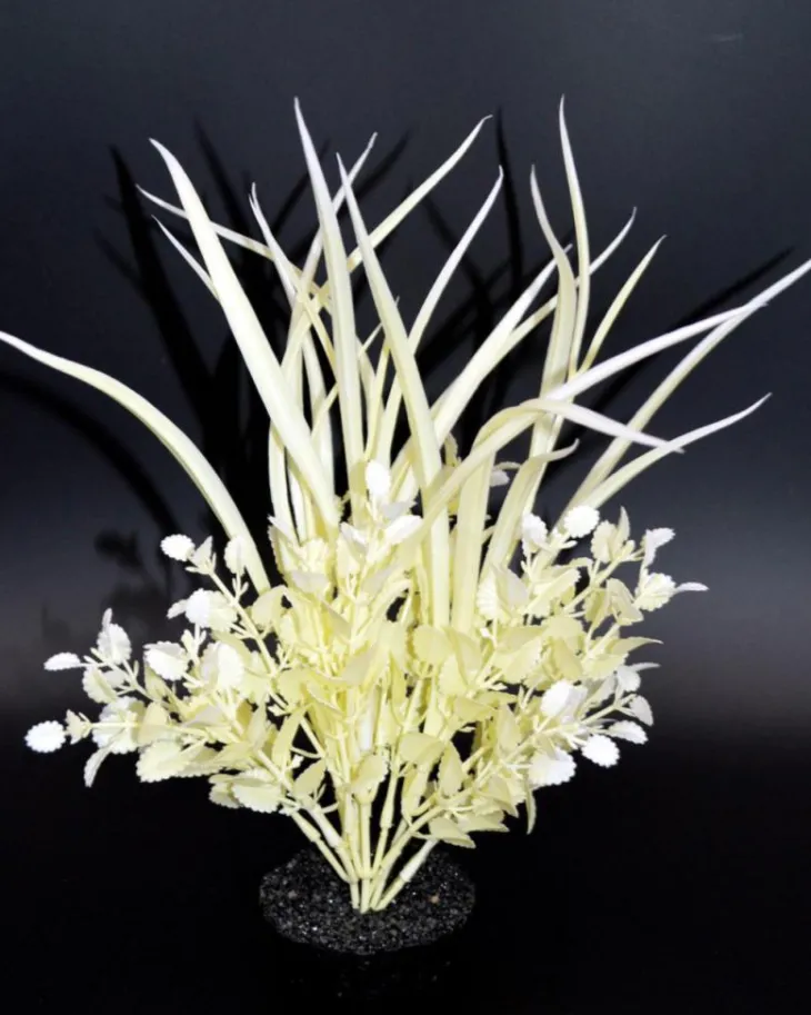 Plante artificielle pour aquarium coloris violet LABEO Herbe Grass GM