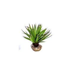 Plante succulente verte en tissu moyen modèle Ø 10 cm