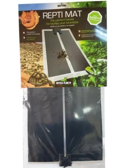 Plaque chauffante pour terrarium coloris noir Reptile Planet Repti Mat 28W - 53 x 28 cm