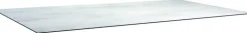Plateau de table fin Penta Stern en HPL silverstar - 220 x 100 x 1,3 cm