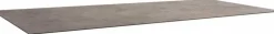 Plateau de table fin Penta Stern en HPL silverstar - 220 x 100 x 1,3 cm