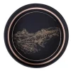 Plateau rond Viggo en métal Gusto Cav Service - Ø 33 x 4 cm