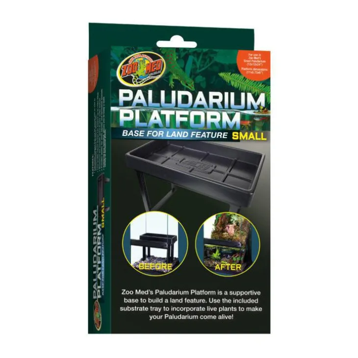 Plateforme pour paludarium noire 28 x 22 x 15 cm