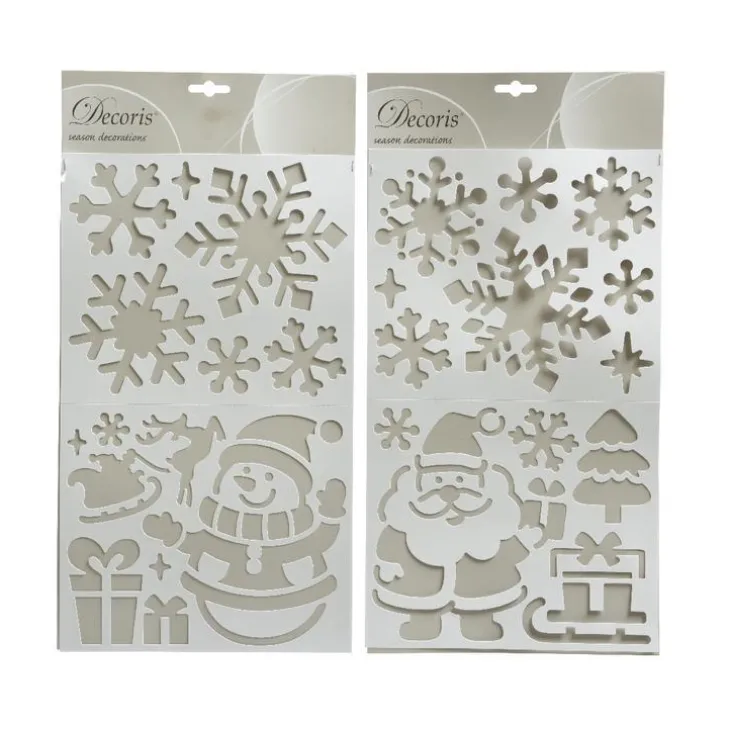 Pochoir Vitre Plastique pour Bombe à Neige 24x41 cm