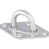 Pontet en inox sur platine losange Ø 8 cm