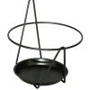 Porte pot mural soucoupe gris Ø 16/18 cm