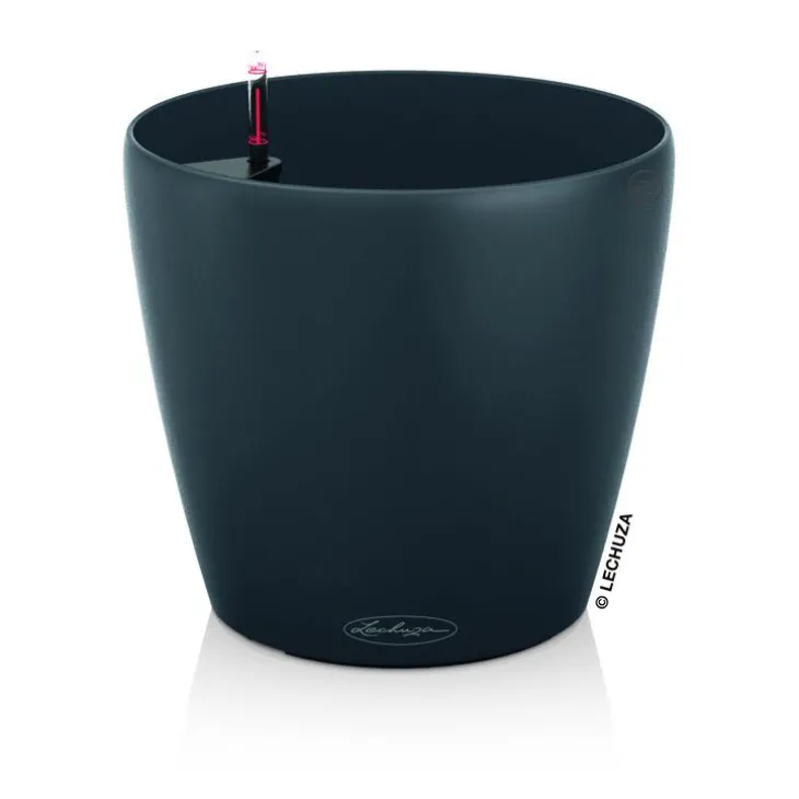 Pot à réserve d'eau Classico Gris ardoise Ø.28x H.26 cm