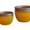 Pot Austral Ibiza Sunshine en terre cuite émaillée H 16 x Ø 20 cm