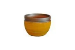 Pot Austral Ibiza Sunshine en terre cuite émaillée H 16 x Ø 20 cm
