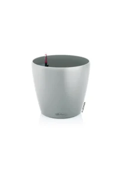 Pot avec réservoir d’eau en polypropylène brun sable Lechuza classico color 14 - Ø 15 × 13,5 cm
